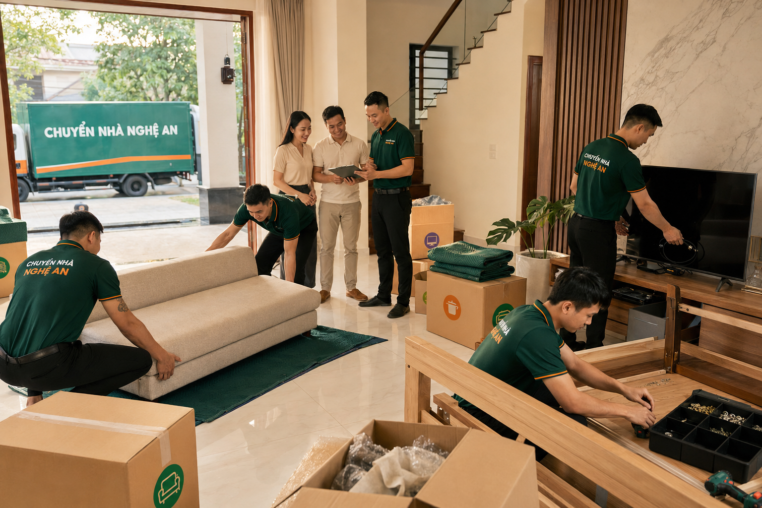 Bảo vệ đồ đạc khi chuyển nhà trọn gói tại Nghệ An