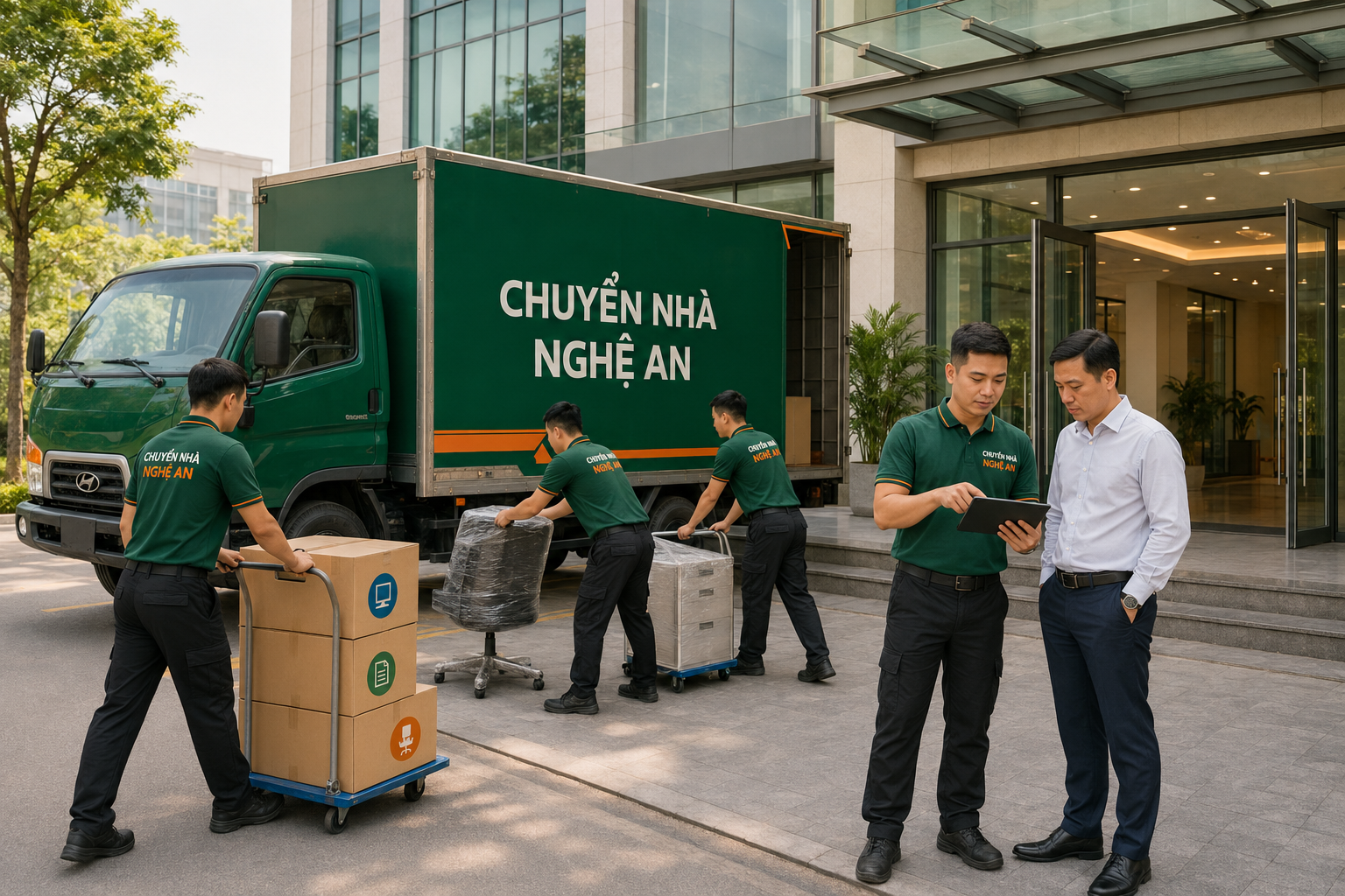 Dịch vụ chuyển văn phòng trọn gói tại Nghệ An