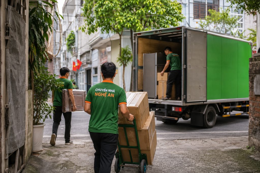 Xe tải Chuyển Nhà Nghệ An phục vụ dịch vụ chuyển nhà trọn gói tại phường Trường Vinh